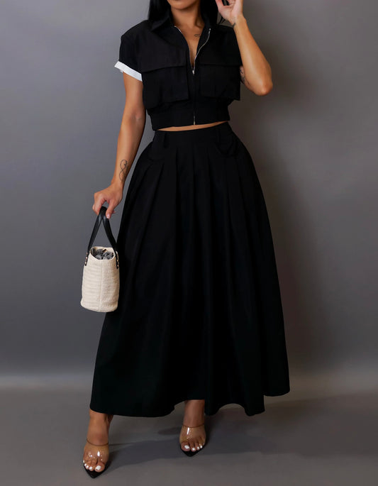 Conjunto de falda Girls Like You - Negro